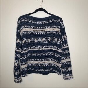 Lauren Ralph Lauren Coastal Grandma Cotton Linen Blend Sweater